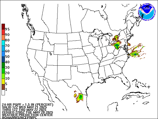 24-Hour PQPF valid 12Z May 22, 2025