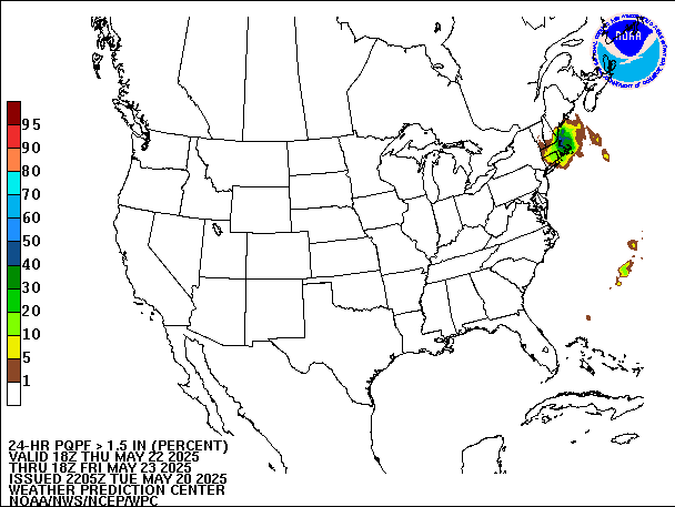 24-Hour PQPF valid 18Z May 23, 2025