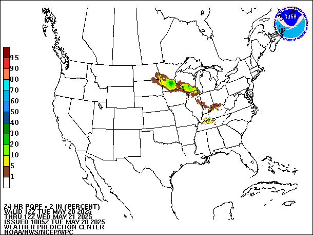 24-Hour PQPF valid 12Z May 21, 2025