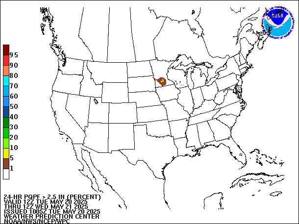 24-Hour PQPF valid 12Z May 21, 2025