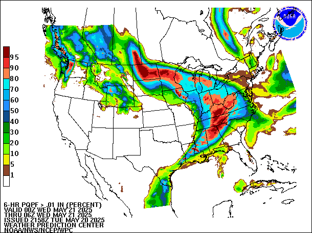 6-Hour PQPF valid 06Z May 21, 2025