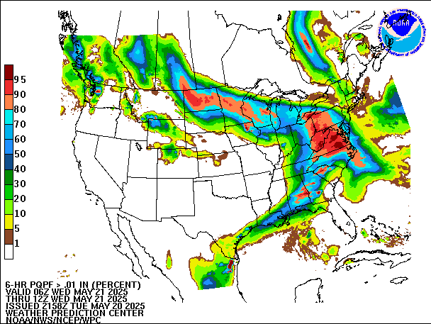 6-Hour PQPF valid 12Z May 21, 2025