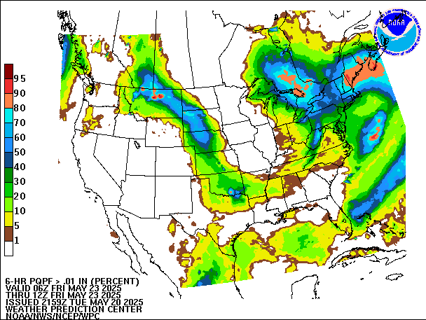 6-Hour PQPF valid 12Z May 23, 2025