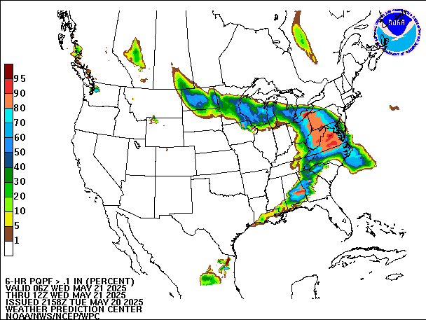 6-Hour PQPF valid 12Z May 21, 2025