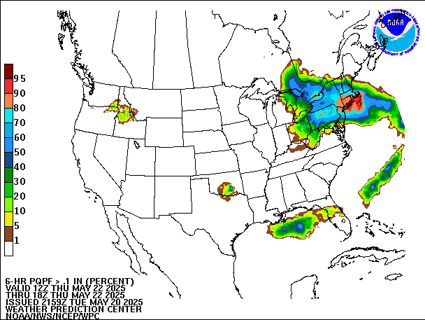 6-Hour PQPF valid 18Z May 22, 2025