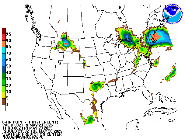 6-Hour PQPF valid 06Z May 23, 2025