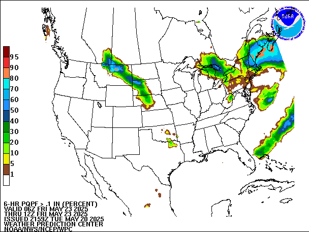 6-Hour PQPF valid 12Z May 23, 2025