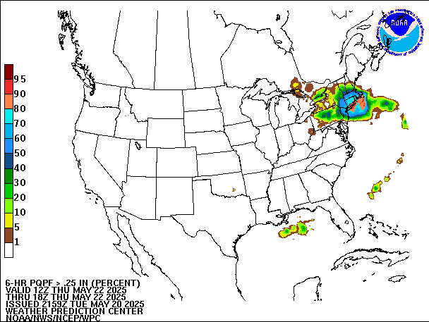 6-Hour PQPF valid 18Z May 22, 2025