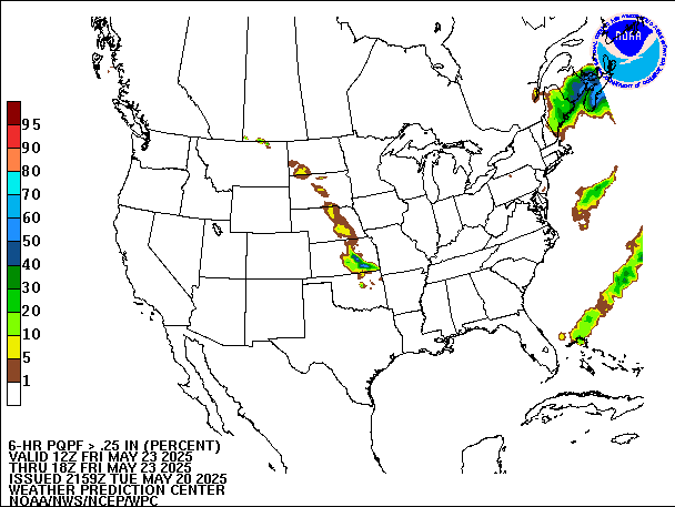 6-Hour PQPF valid 18Z May 23, 2025