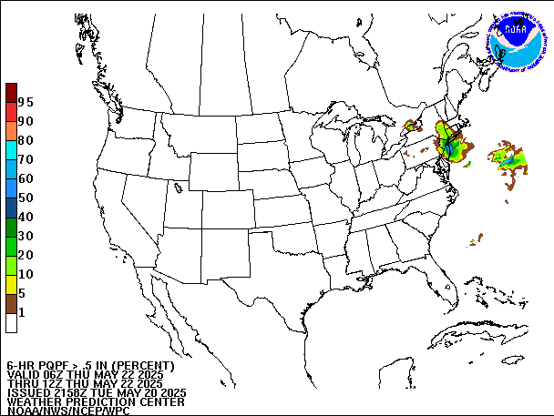 6-Hour PQPF valid 12Z May 22, 2025