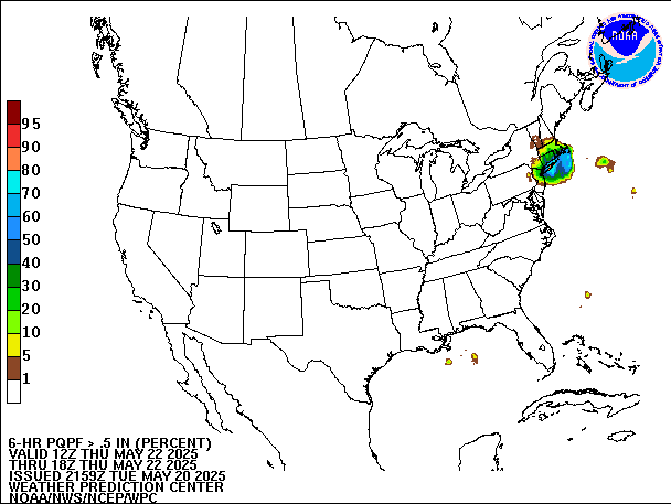 6-Hour PQPF valid 18Z May 22, 2025