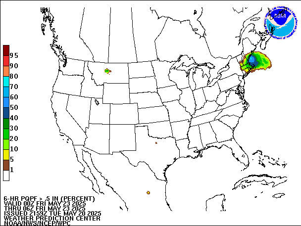 6-Hour PQPF valid 06Z May 23, 2025