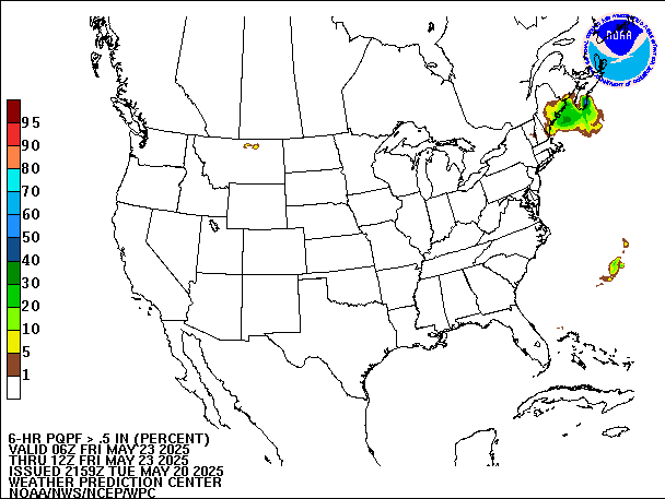 6-Hour PQPF valid 12Z May 23, 2025