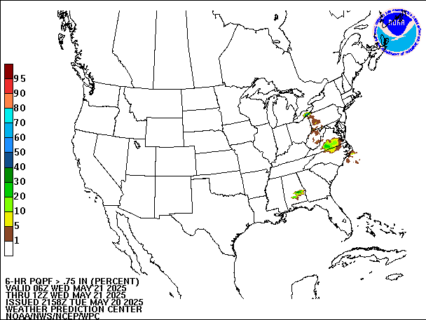 6-Hour PQPF valid 12Z May 21, 2025