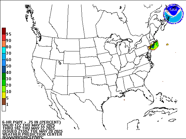 6-Hour PQPF valid 18Z May 22, 2025